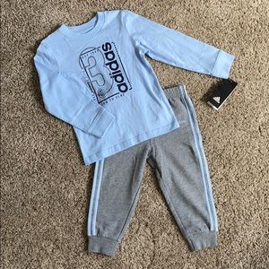 ADIDAS BLUE AND GRAY 2-piece SET | 24M